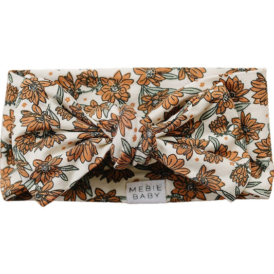 Cream Magnolia Bamboo Head Wrap - Little Joy Co.