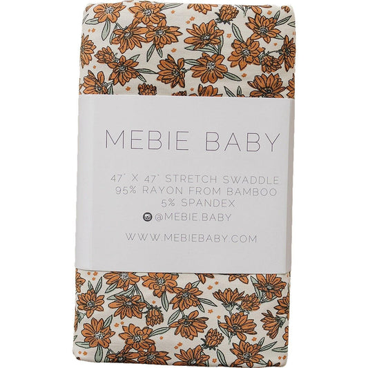 Cream Magnolia Bamboo Stretch Swaddle - Little Joy Co.