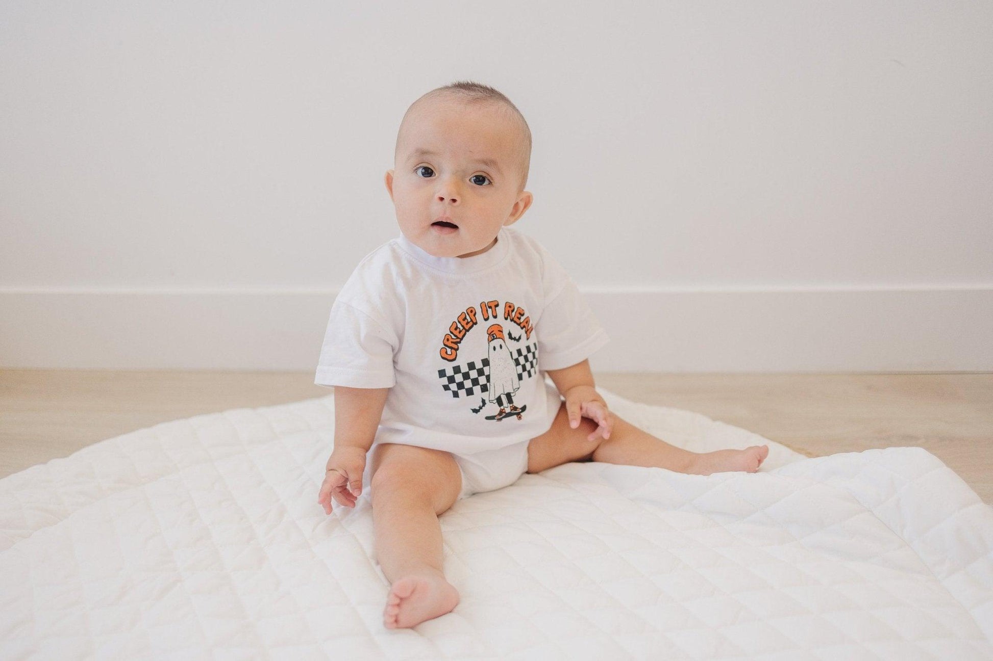 Creep It Real Organic Cotton T - Shirt Romper - Little Joy Co.