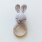 Crocheted Bunny Rattle - Little Joy Co.