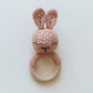 Crocheted Bunny Rattle - Little Joy Co.