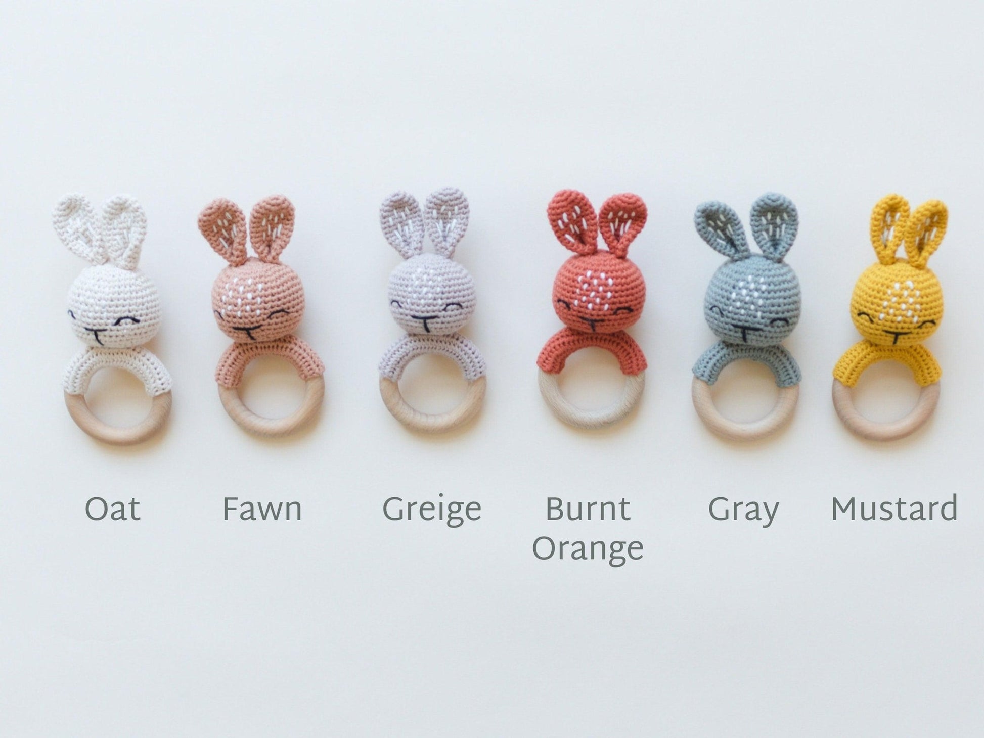 Crocheted Bunny Rattle - Little Joy Co.