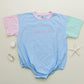 Custom Embroidered Baby Colorblock T - Shirt Romper - Little Joy Co.