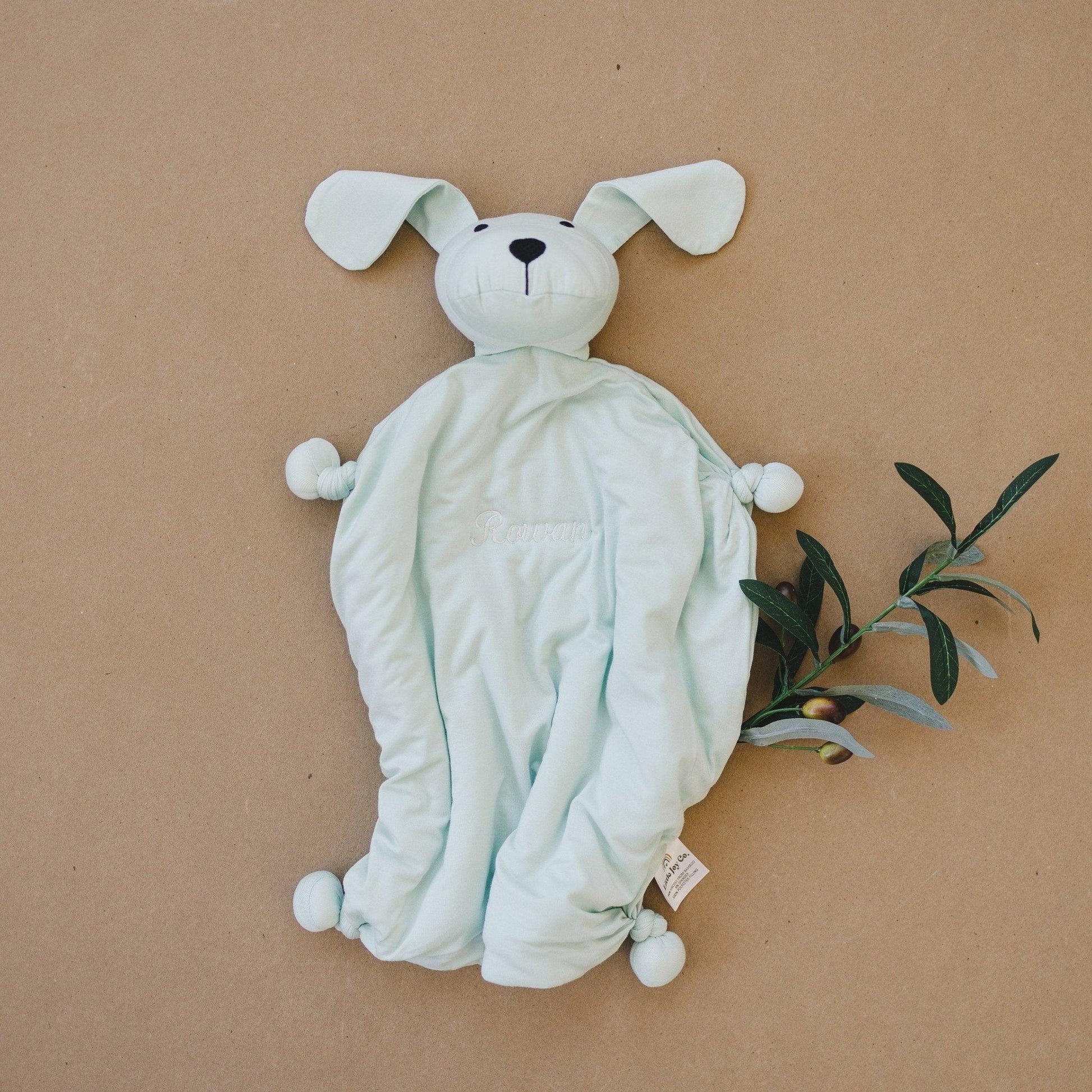 Custom Embroidered Bamboo Puppy Lovey - Little Joy Co.