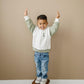Custom Embroidered Colorblock Crewneck - more colors - Little Joy Co.