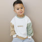 Custom Embroidered Colorblock Crewneck Sweatshirt - Little Joy Co.