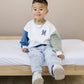 Custom Embroidered Colorblock Crewneck Sweatshirt - Little Joy Co.