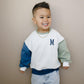 Custom Embroidered Colorblock Crewneck Sweatshirt - Little Joy Co.
