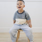 Custom Embroidered Colorblock Crewneck Sweatshirt - Little Joy Co.