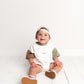 Custom Embroidered Colorblock T - Shirt Romper - Little Joy Co.