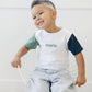 Custom Embroidered Colorblock Tee - Little Joy Co.