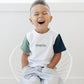 Custom Embroidered Colorblock Tee - Little Joy Co.