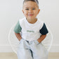 Custom Embroidered Colorblock Tee - Little Joy Co.