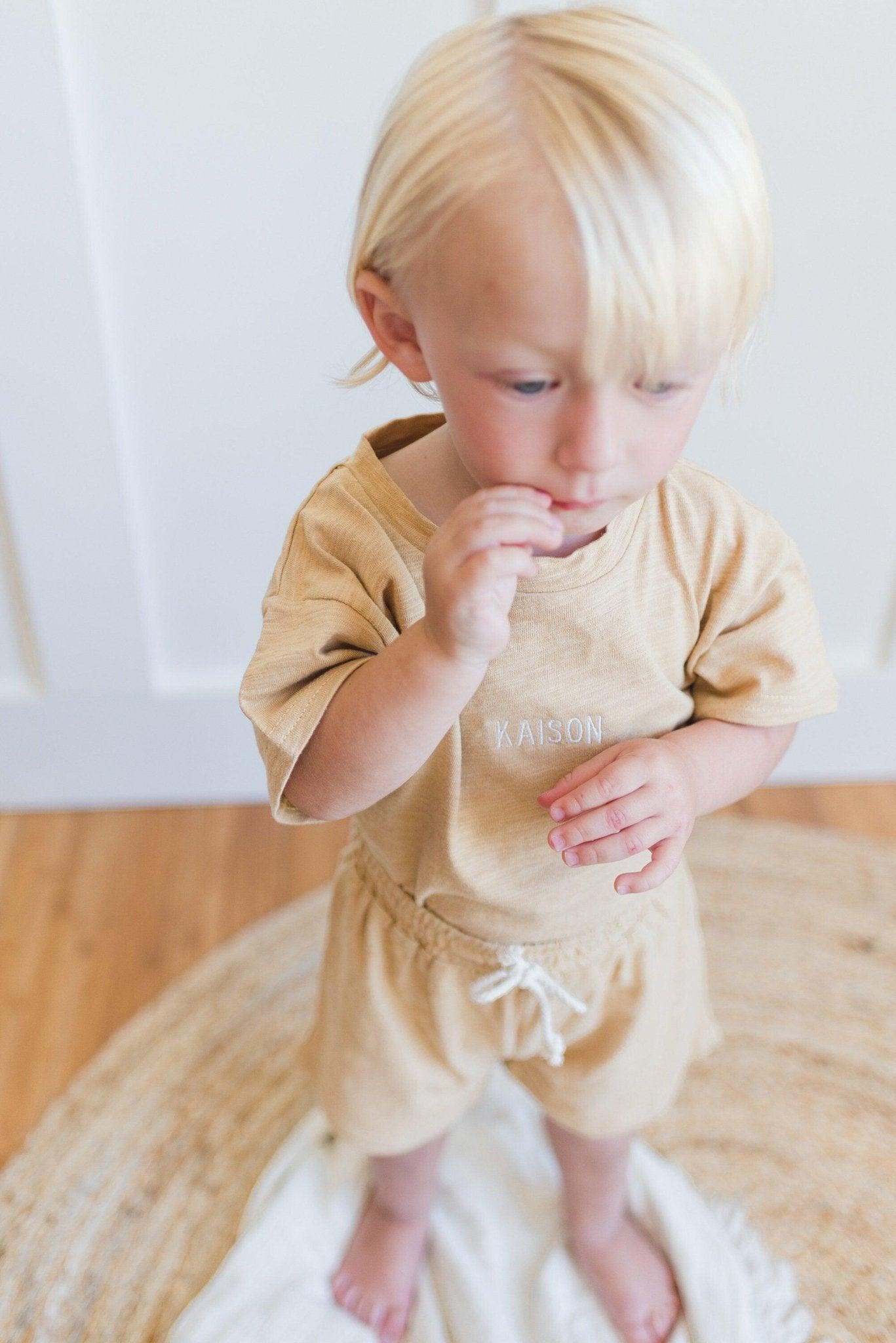 Custom Embroidered Organic Cotton Set - Little Joy Co.