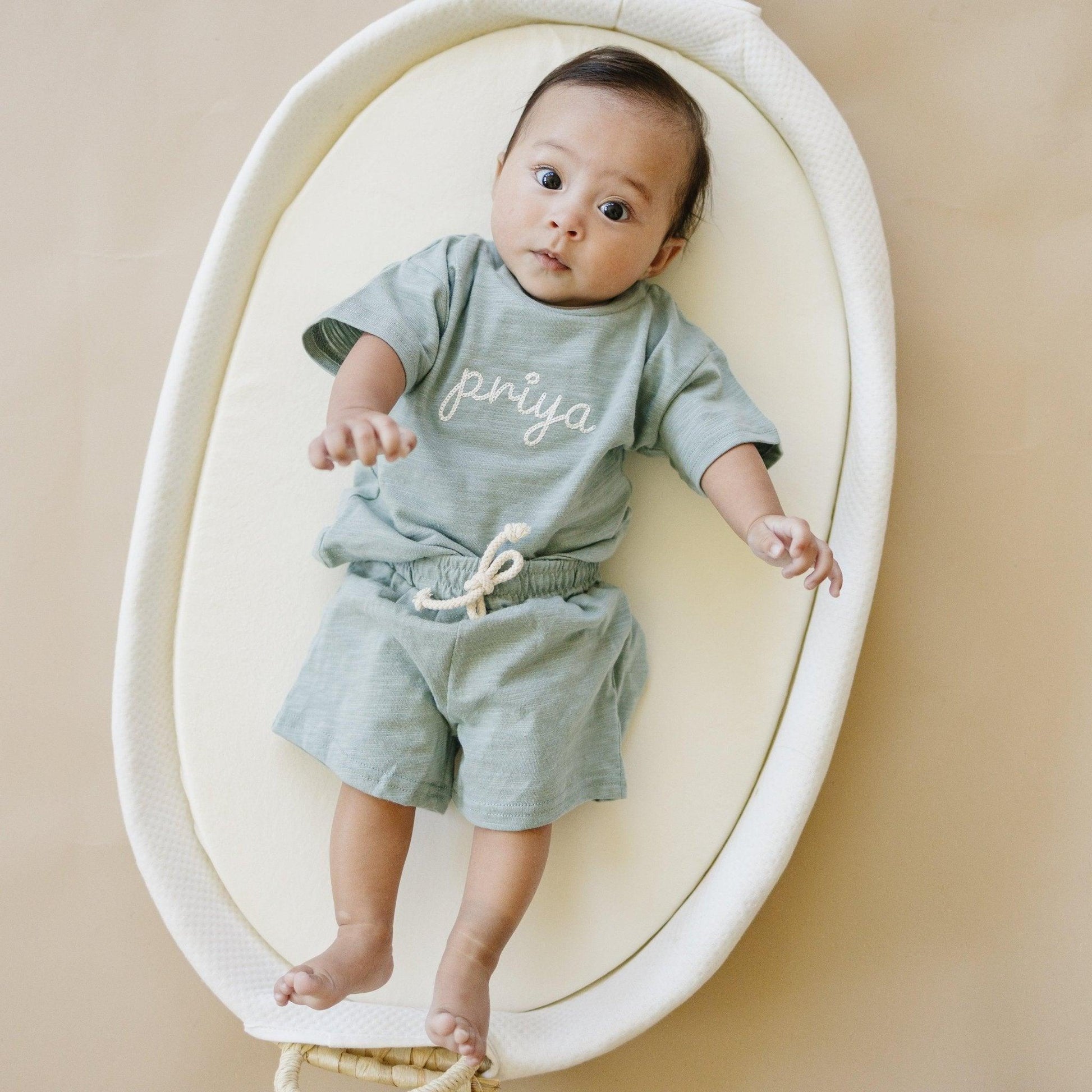 Custom Embroidered Organic Cotton Set - Little Joy Co.