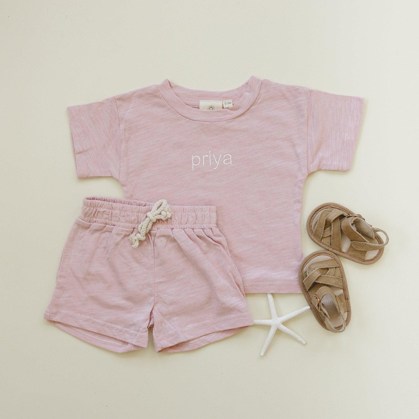 Custom Embroidered Organic Cotton Set - Little Joy Co.