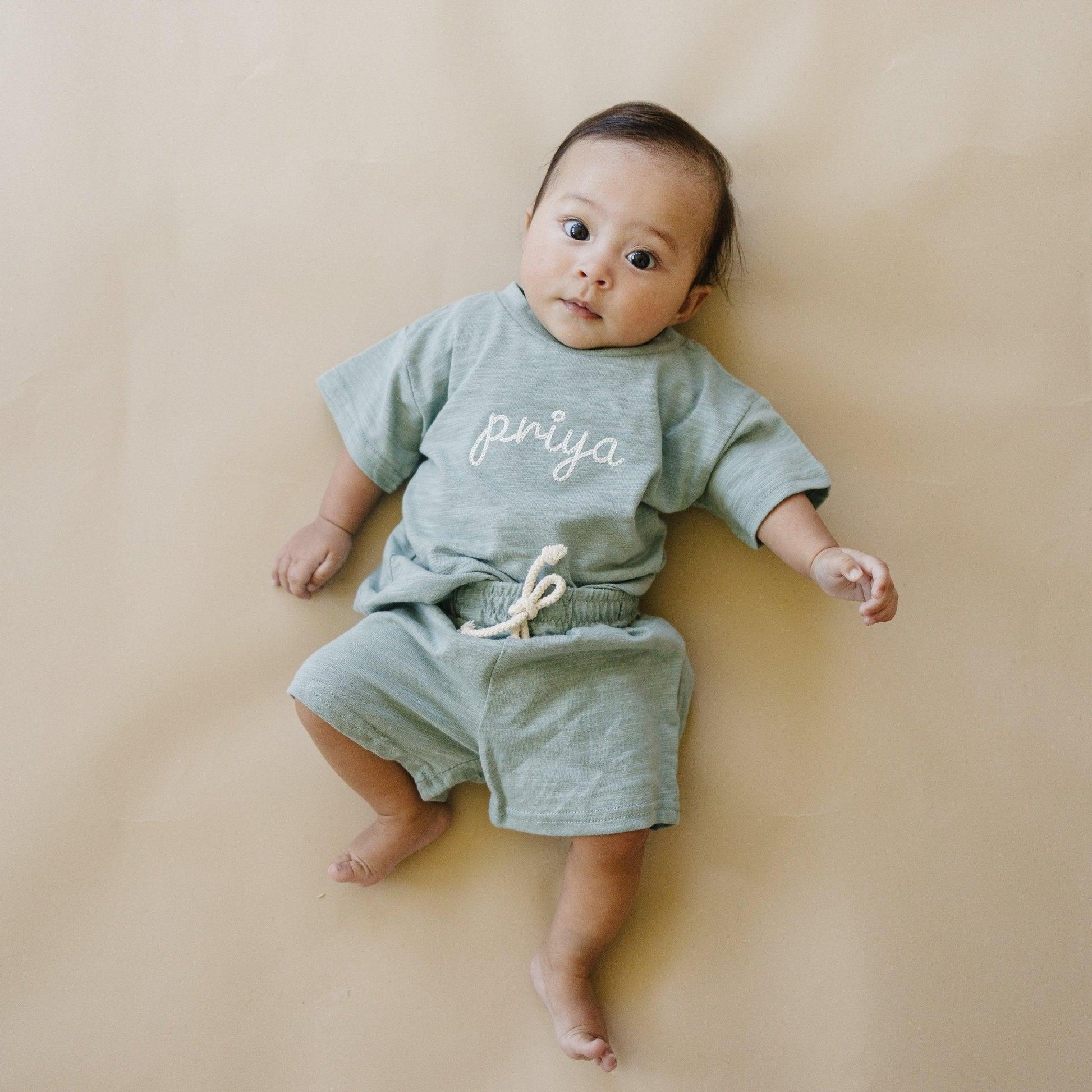 Custom Embroidered Organic Cotton Set - Little Joy Co.