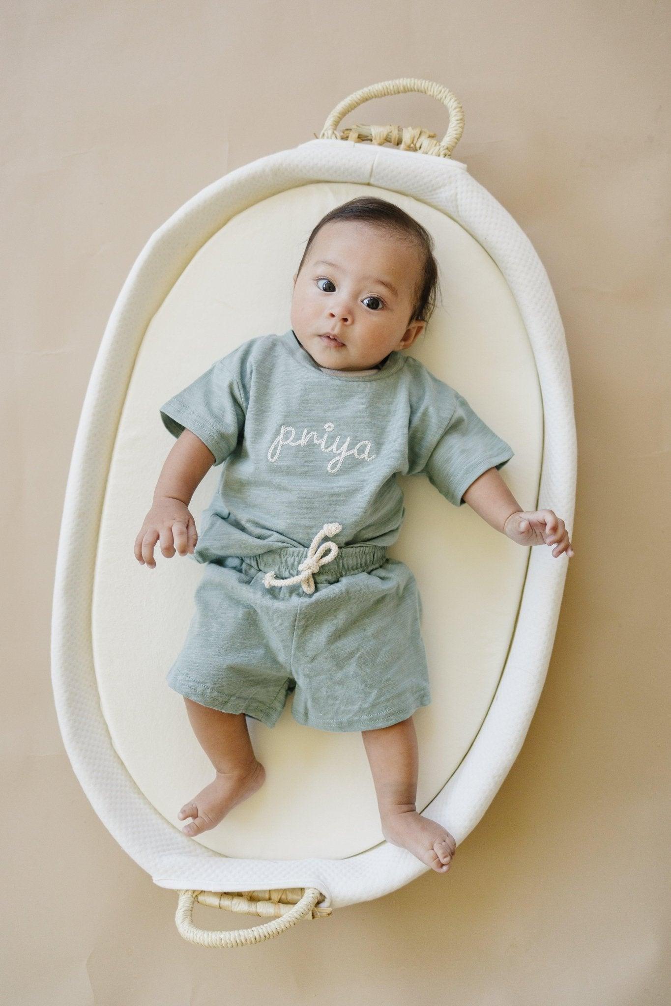 Custom Embroidered Organic Cotton Set - Little Joy Co.