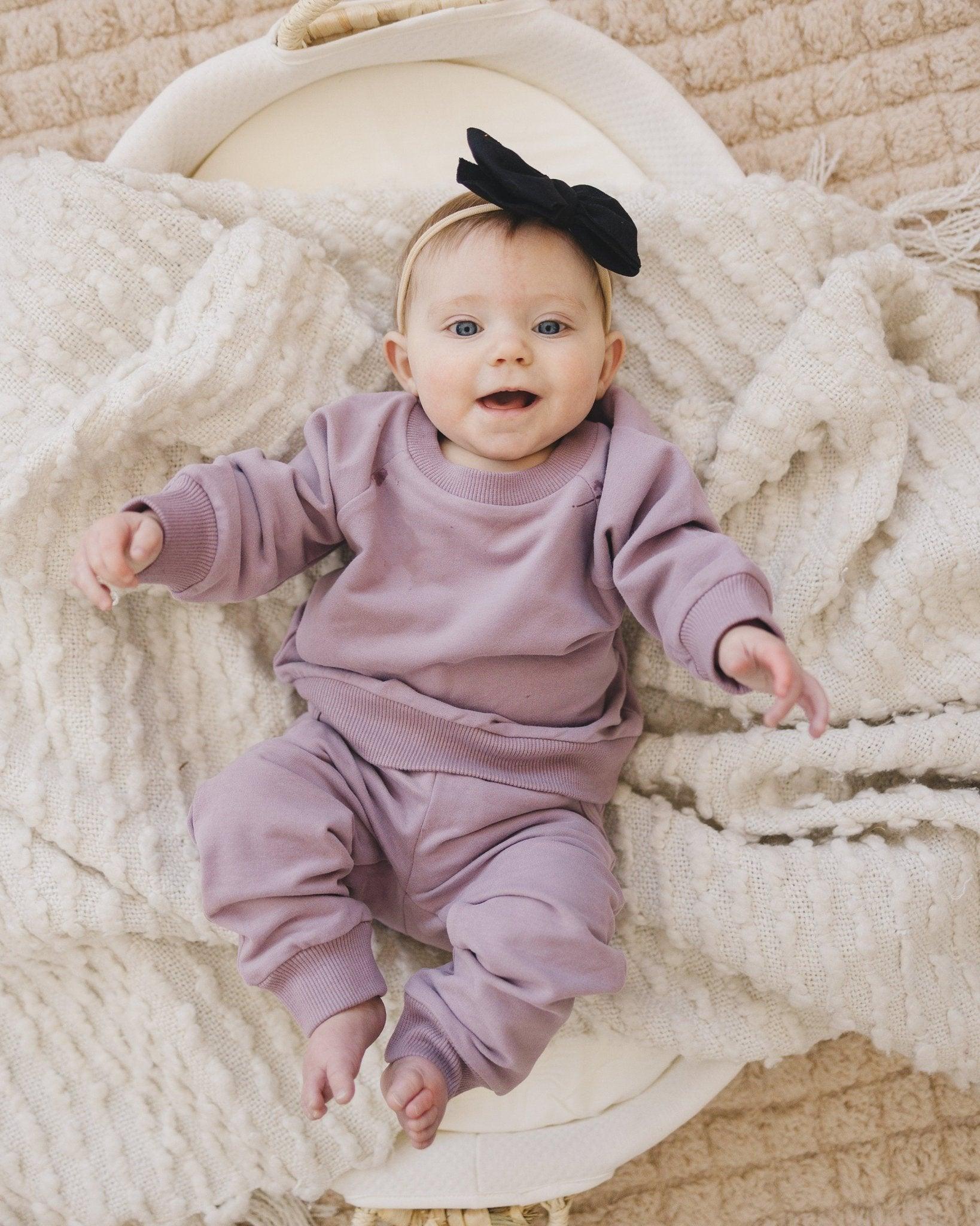 Custom Embroidered Organic Cotton Sweatsuit - Little Joy Co.