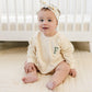 Custom Embroidered Sweatshirt Romper - Little Joy Co.