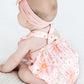 Sweet & Sunny Ruffle Cross Back Romper