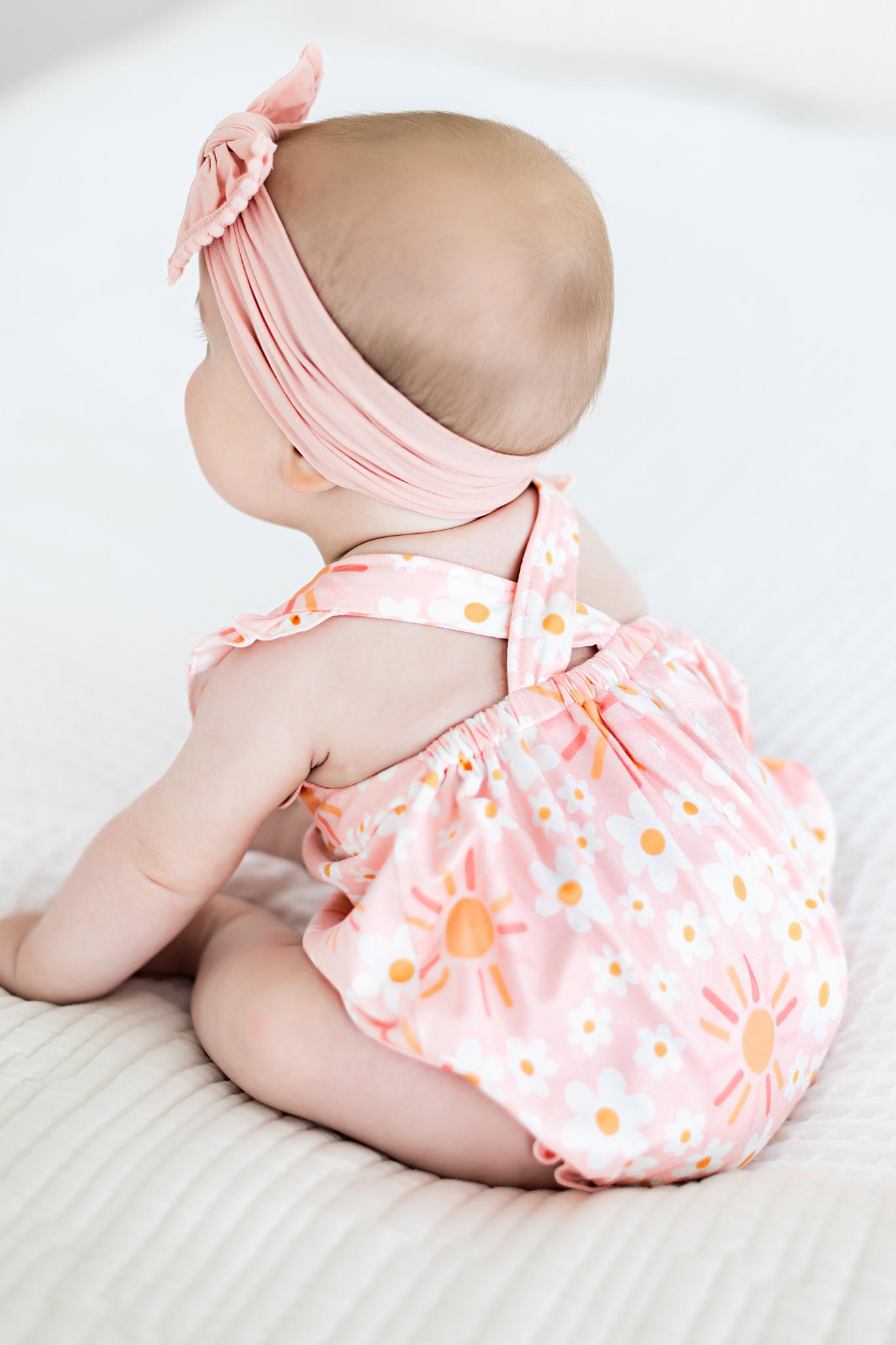 Sweet & Sunny Ruffle Cross Back Romper