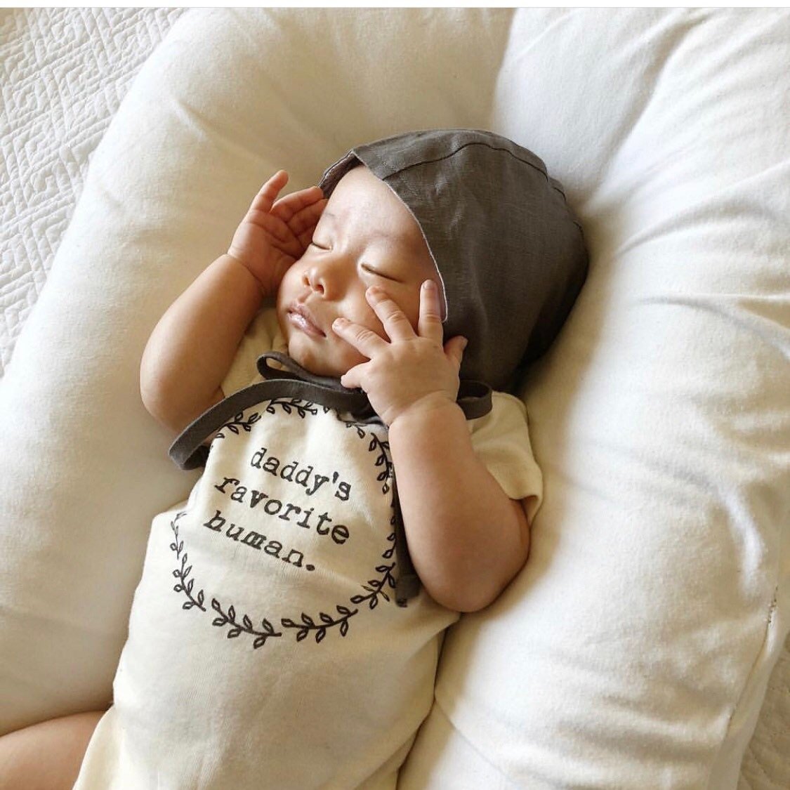 Daddy's Favorite Human Onesie®, Baby, Girl, Boy, Infant, Toddler, Newborn, Organic, Bodysuit, Outfit, One Piece, Unisex,Gender Neutral,Words