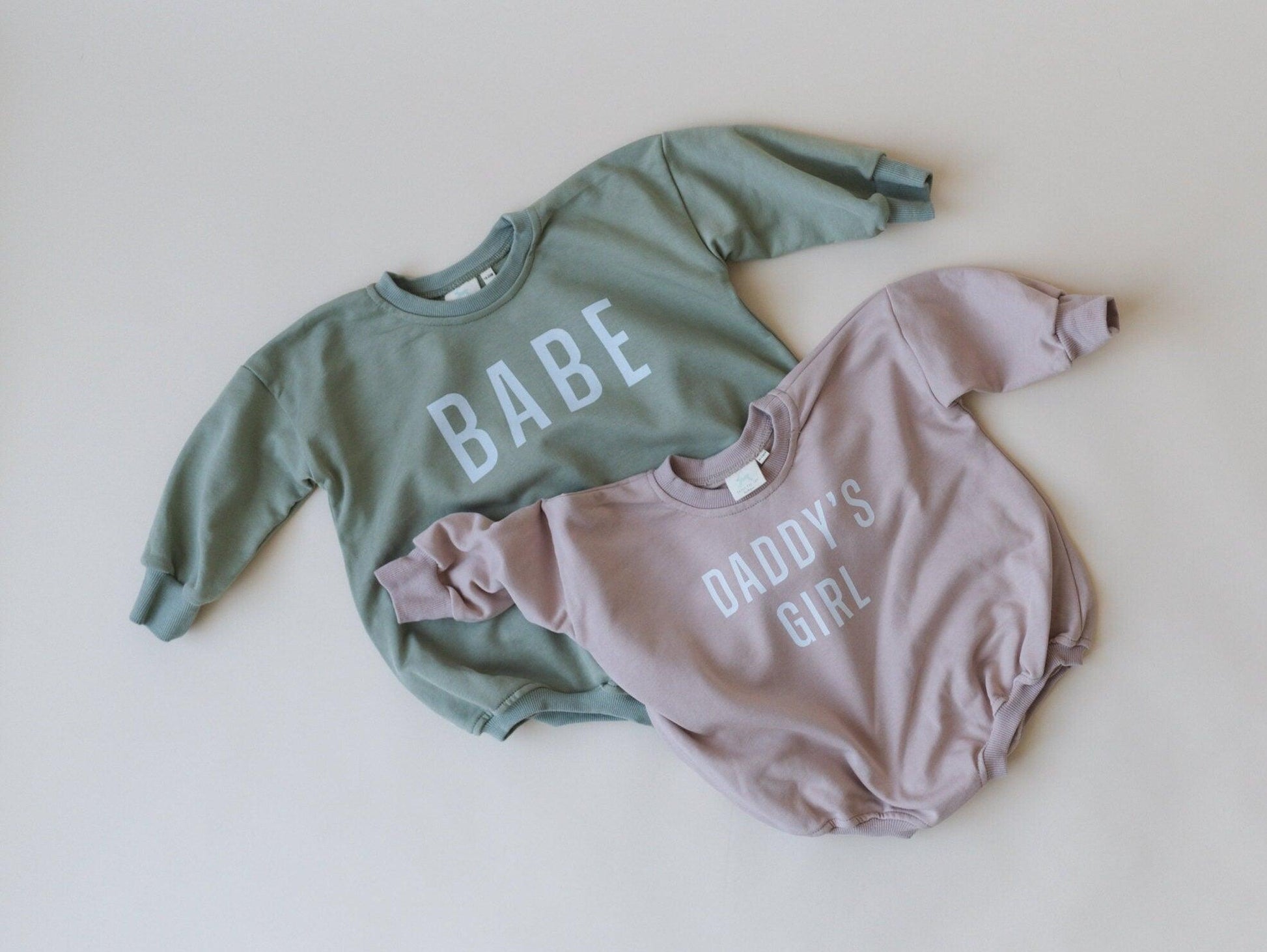 Daddy's Girl Sweatshirt Romper - more colors - Little Joy Co.