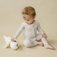 Dainty Ditsy Bamboo Zippy Romper - Little Joy Co.