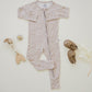 Dainty Ditsy Bamboo Zippy Romper - Little Joy Co.