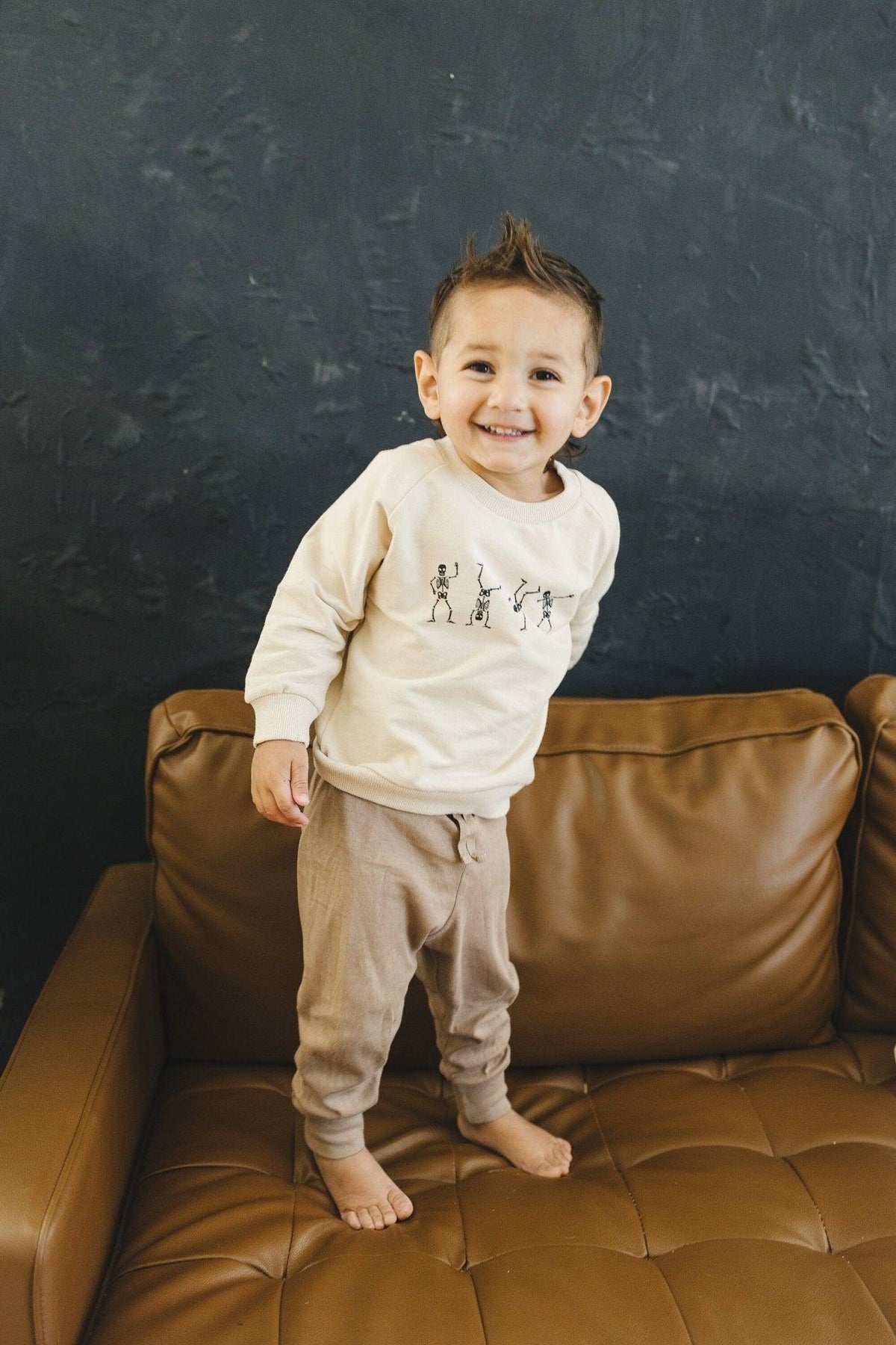 Dancing Skeletons Organic Cotton Crewneck - Little Joy Co.