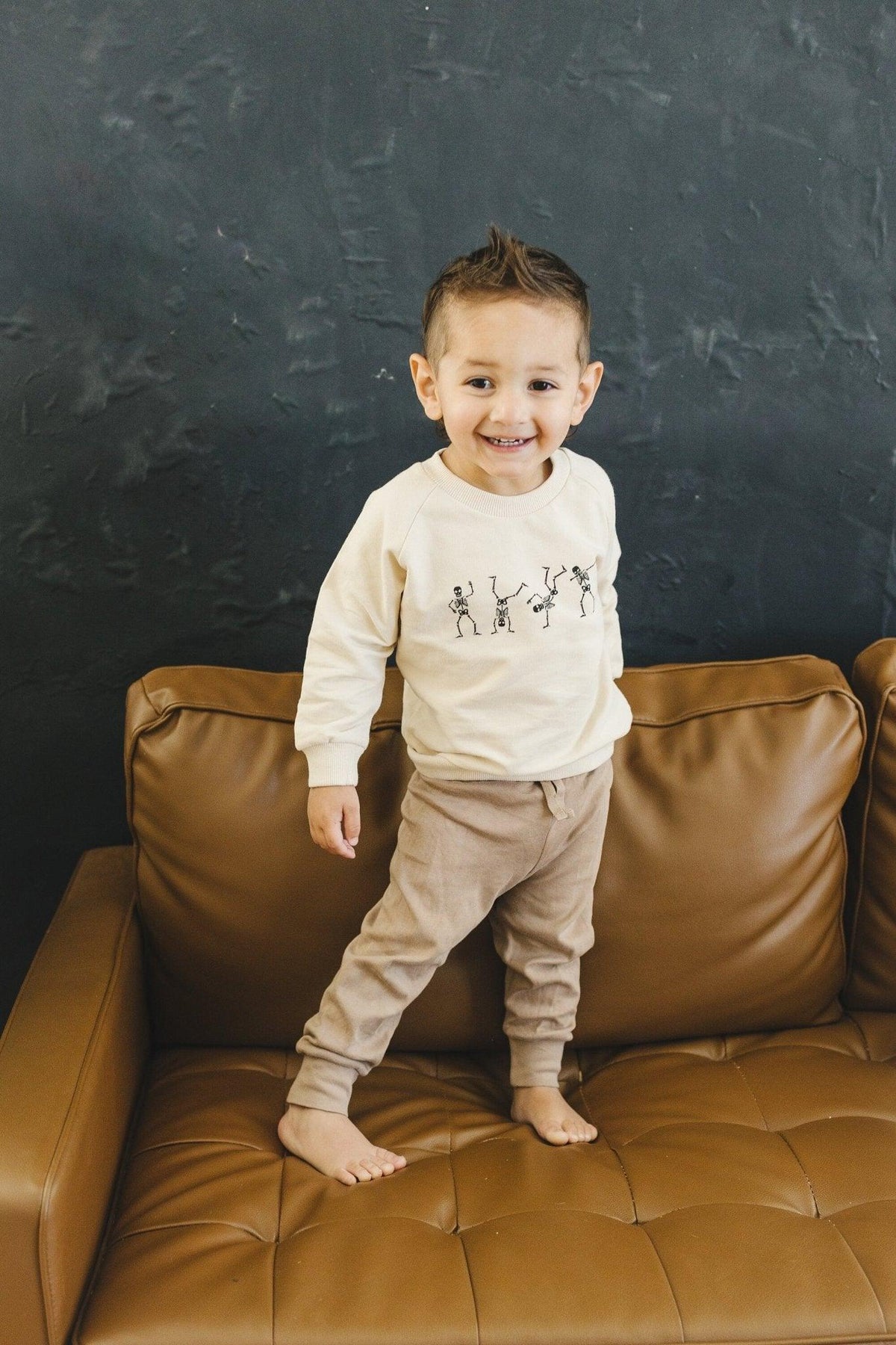Dancing Skeletons Organic Cotton Crewneck - Little Joy Co.