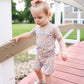 Darling Ditsy 2pc Bamboo Pajamas *see size notes - Little Joy Co.