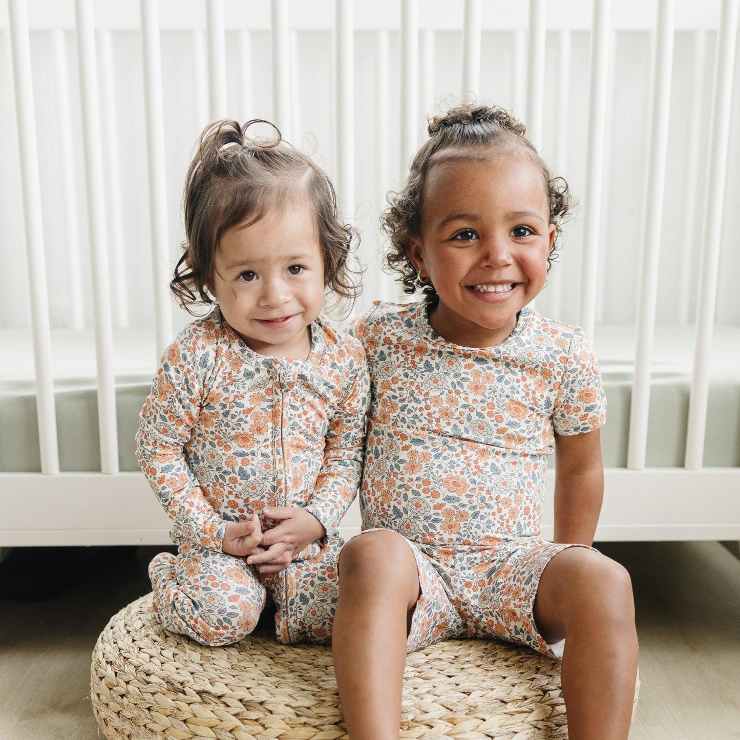 Darling Ditsy Bamboo Zippy Romper - Little Joy Co.