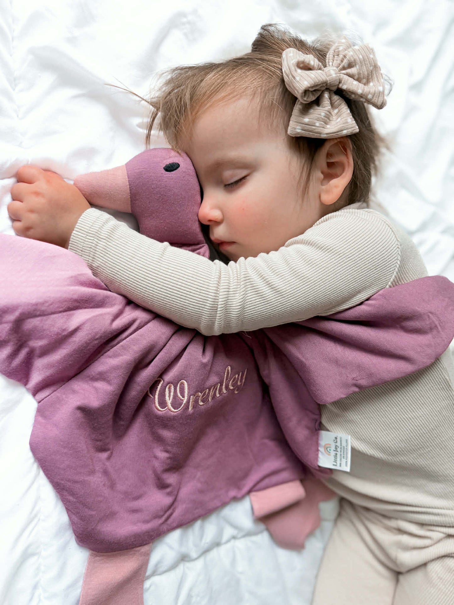 Custom Embroidered Bamboo Duck Lovey