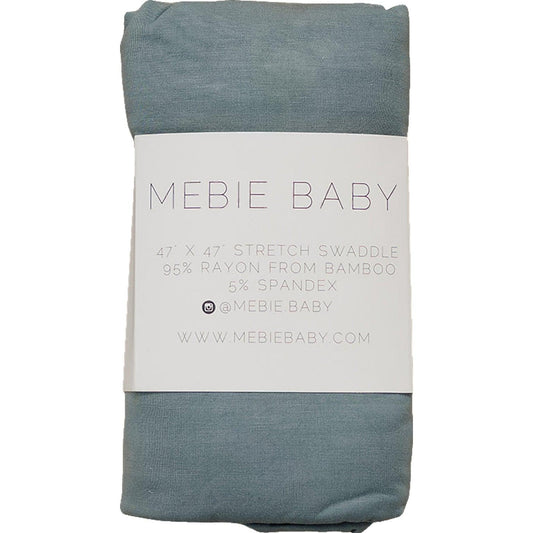 Dusty Blue Bamboo Stretch Swaddle - Little Joy Co.