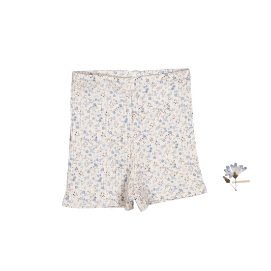 The Printed Short  - Dusty Blue Floral