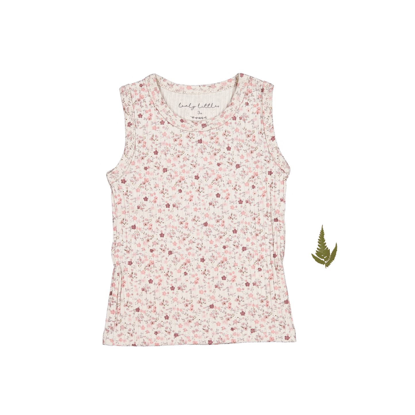 The Printed Tank - Dusty Mauve Floral