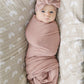 Dusty Rose Bamboo Stretch Swaddle - Little Joy Co.