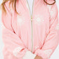 Soft Pink Sun Satin Jacket