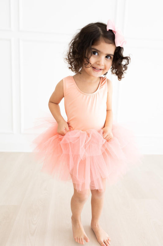 Bright Peach Tank Tutu Leotard