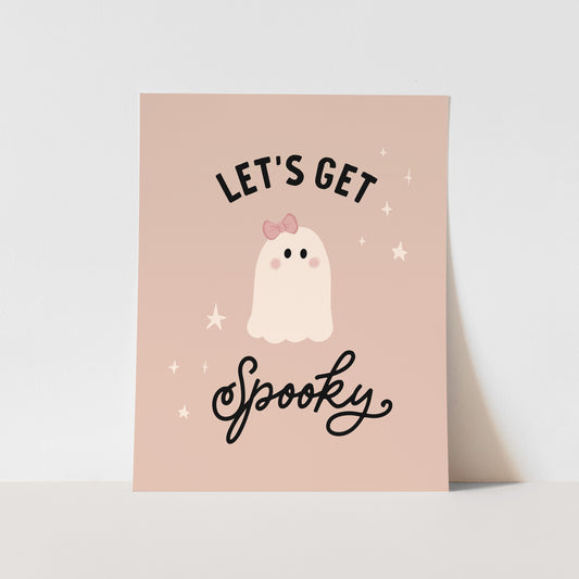 {Pink} Let's Get Spooky Art Print