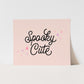 {Pink} Spooky Cute Art Print