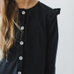 Black Ruffle Cardigan