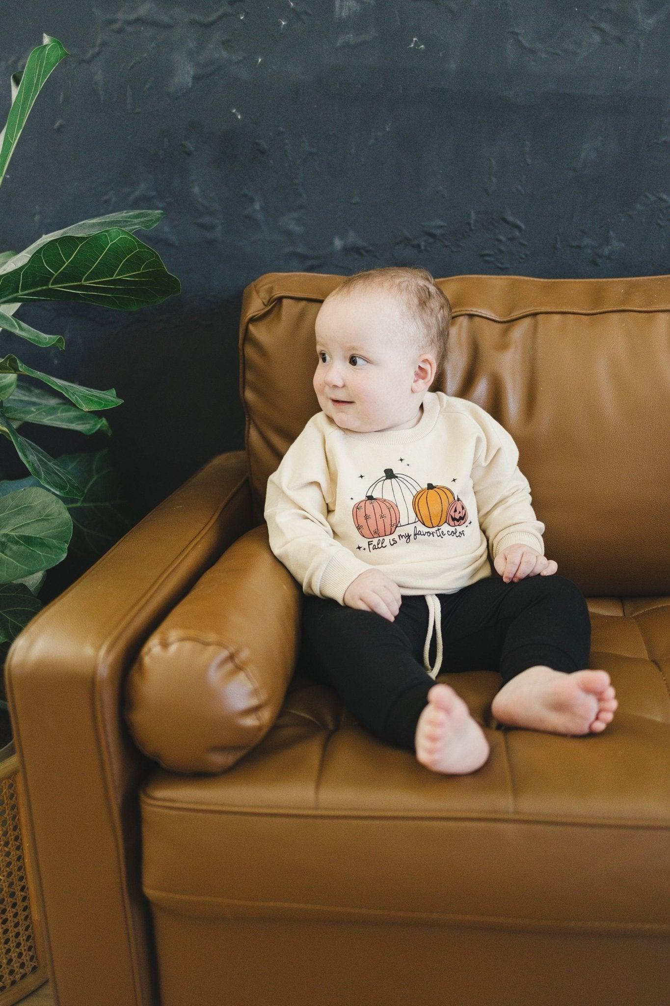 Fall Is My Favorite Color Organic Cotton Crewneck - Little Joy Co.