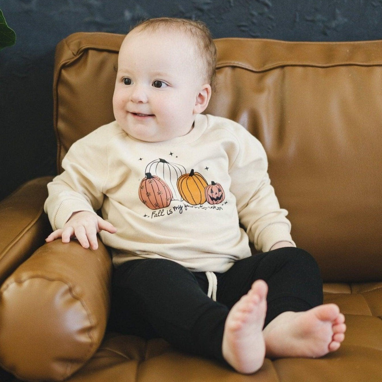 Fall Is My Favorite Color Organic Cotton Crewneck - Little Joy Co.