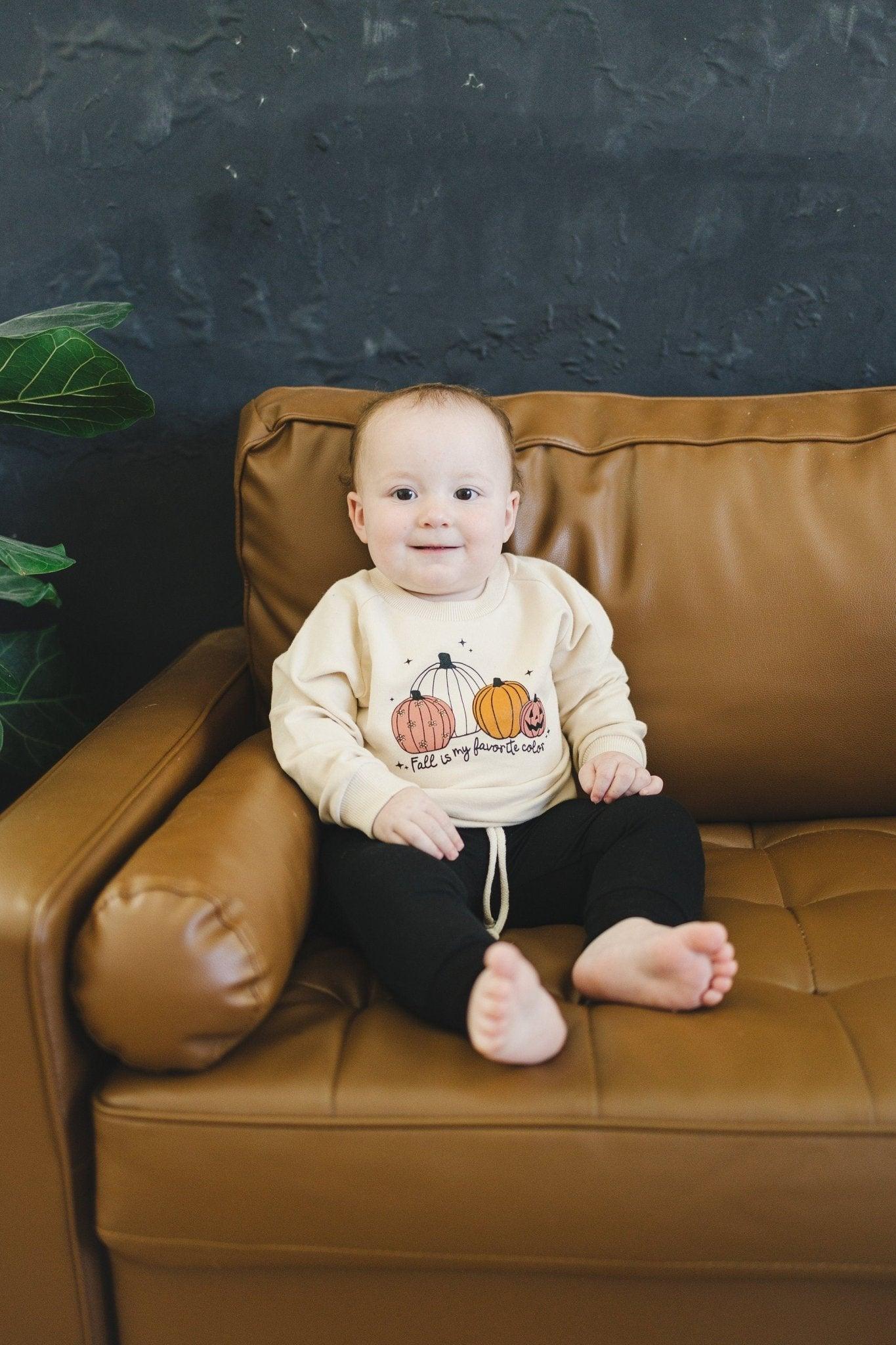 Fall Is My Favorite Color Organic Cotton Crewneck - Little Joy Co.
