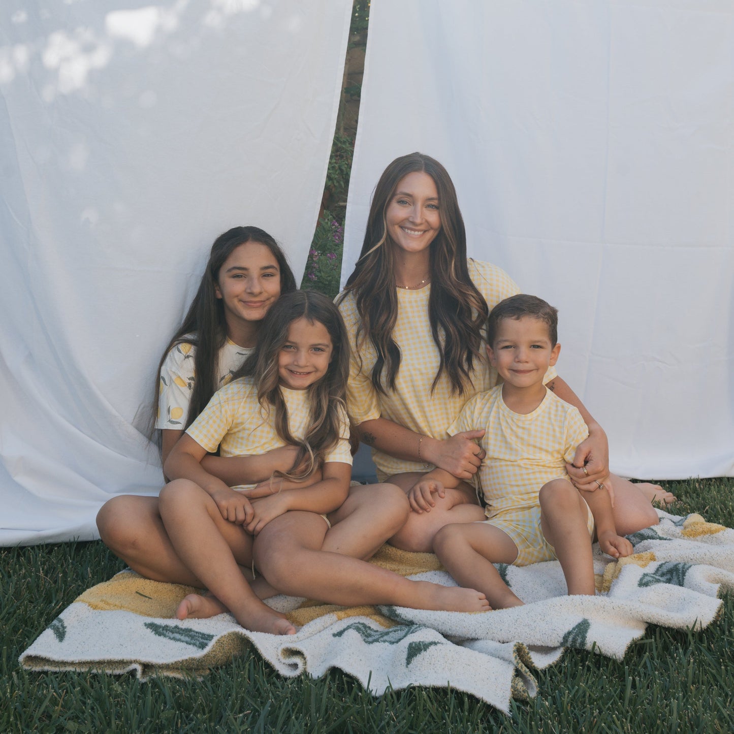 Girl's Bamboo Short Set | Citron