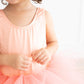 Bright Peach Tank Tutu Leotard