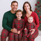 Christmas Bamboo Unisex Pajama Pants – Classic Red Tartan Plaid